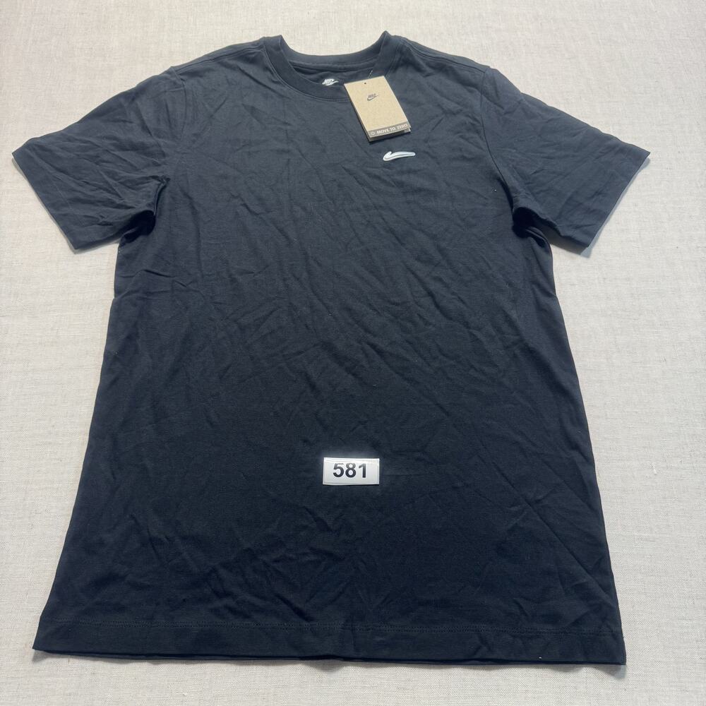 Nike Swoosh Tee Men Sz M‎ Black Brand New